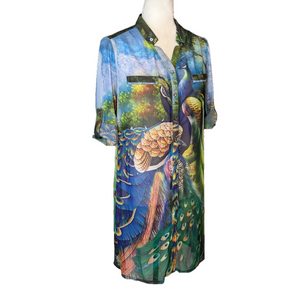 Amanda Collection mesh tunic dress